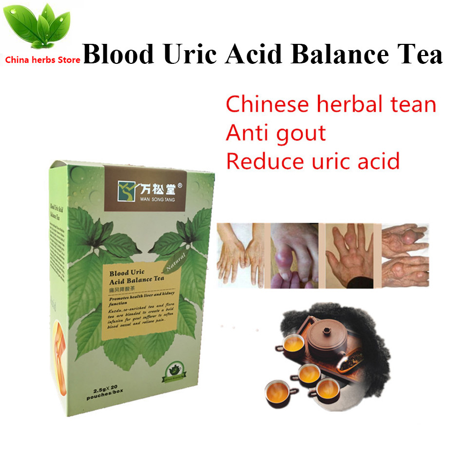 China Herbal gout treatment Chinese gout relief tea teabag podagra big toe medication uric acid balance gout foot remedies factory
