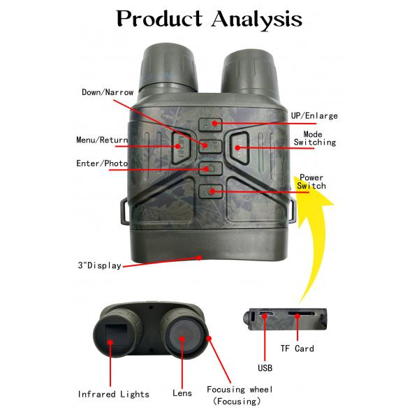 Quality NV4000C Binocular Night Vision 36MP 4k High Definition For Outdoor Hunting for sale
