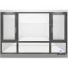 China Double Glazed Aluminum Frame Window Horizontal Opening Pattern Finished Surface factory