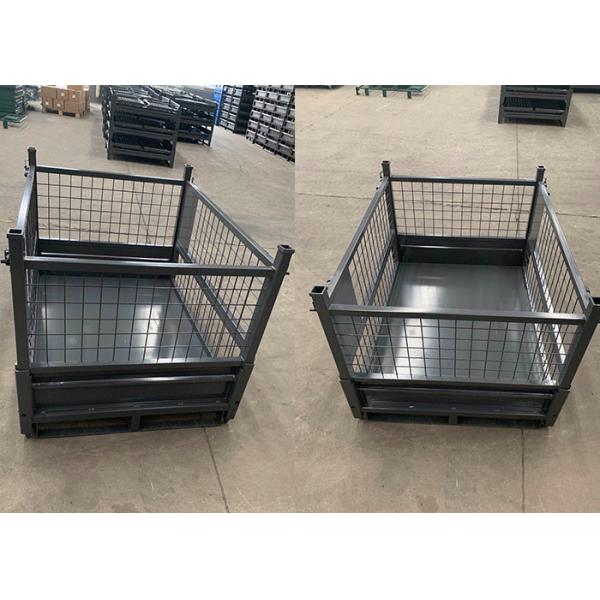 Quality Folding Warehouse Wire Mesh Pallet Cage Industries For Logistics Storage for sale