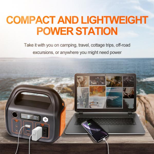 Quality 500Wh Portable Outdoor Solar Generator With Mobile Lithium Battery 110V AC for sale
