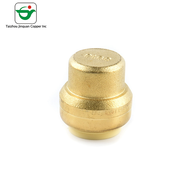 China Plumbing Brass Tube End Caps 1/2 Inch Push Fit Pipe Fittings factory