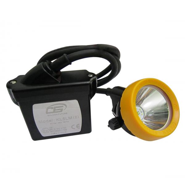 Quality KL5LM 10000 Lux 3.7V LED Mining Cap Lamp Mineral Industry , 6.5Ah Li-Ion Battery for sale