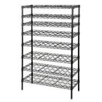 China Common Commercial Wire Shelving , 8 Tier Freestanding Organizer Holder And Water Bottle Storage Metal Wire Wine Rack factory