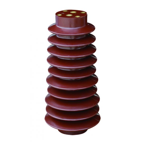 Quality Brown Color 40.5kV Epoxy Resin Support Insulator 140X330mm IEC Certificate for sale