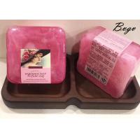 China Sakura Flower Extract Luffa Scrub Soap Essential Oil Exfoliating Scrub Soap factory