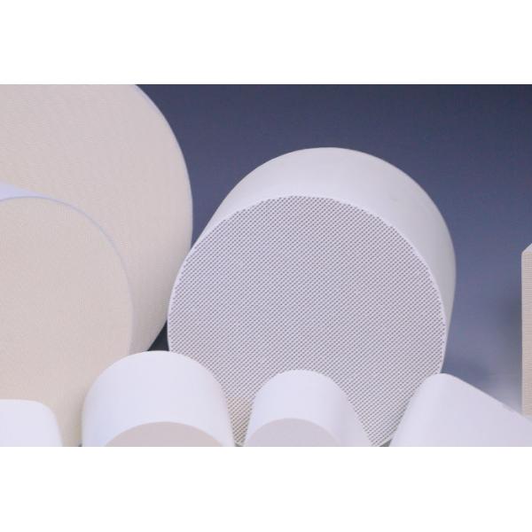 Quality Honeycomb Ceramic / Catalyst Supports White For Vehicle Exhaust for sale