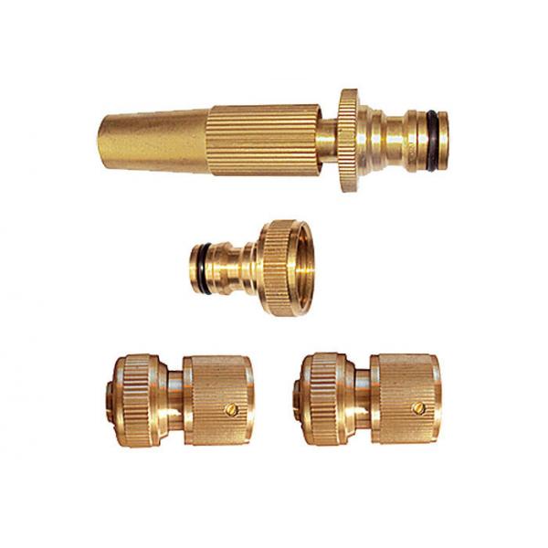 Quality RB Adjustable Brass Spray Nozzle with Click Easy Connect Hose Coupling Set / Kit for sale