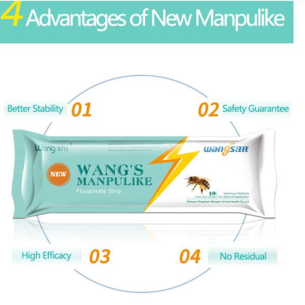 Quality New Wang's Manpulike Strip Tau - Fluvalinate Material , 10 Strips Per Bag for sale