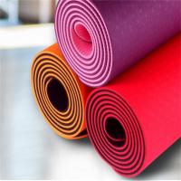 China Wholesale 1/4-Inch Double Layer Eco-friendly TPE Yoga Mat with Strap tpe yoga mat factory
