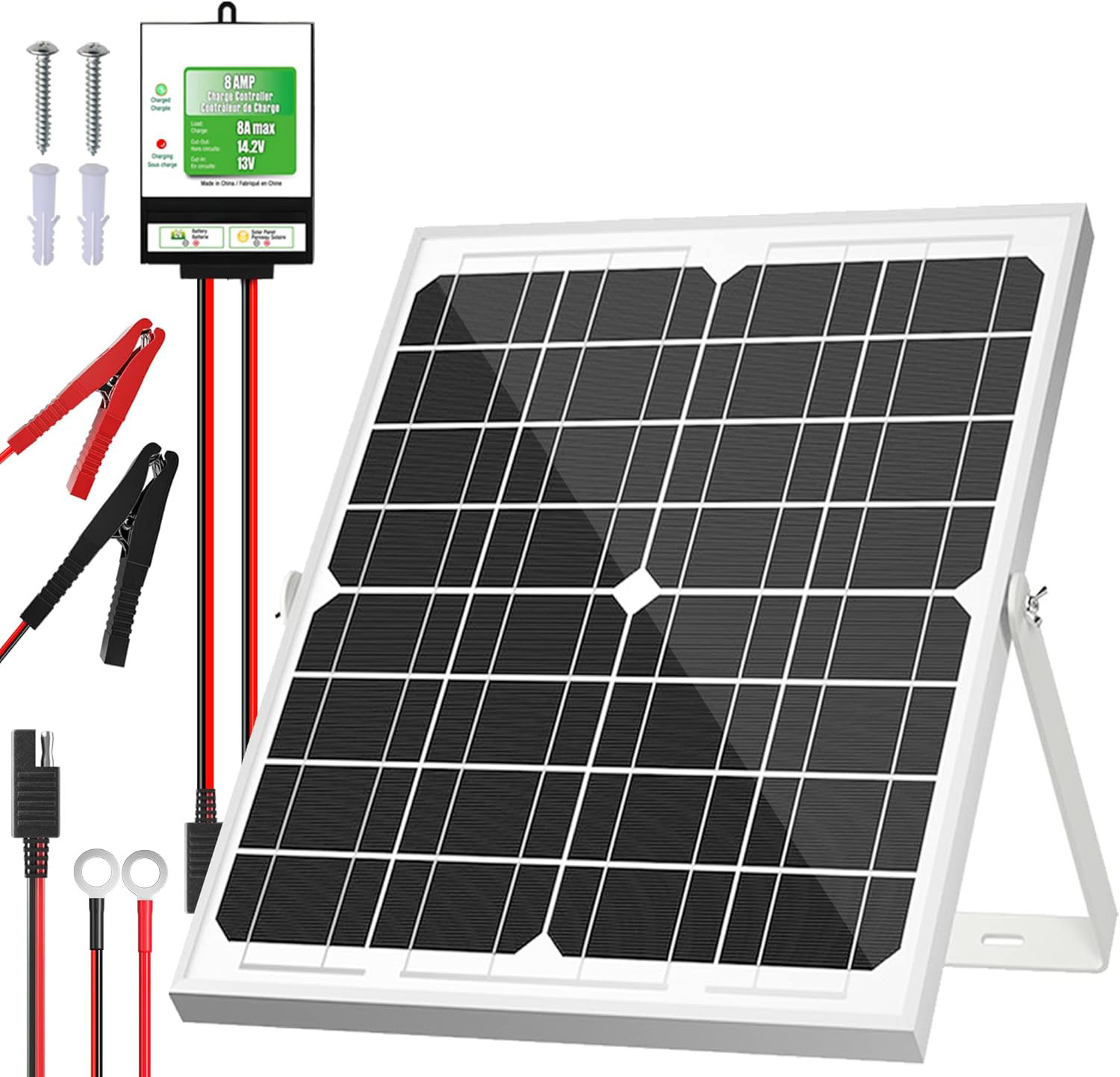 China 20W 12V Solar Panel Battery Charger Trickle Maintainer For Motorcycle Automotive factory