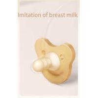 China Food Grade Silicone Breast Mimicking Design Soothes Baby Pacifiers And Soothes Their Sleep factory