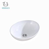China 410*340*150mm Over Counter Wash Basin Table Top Sink Bowl Ceramic Glazed factory