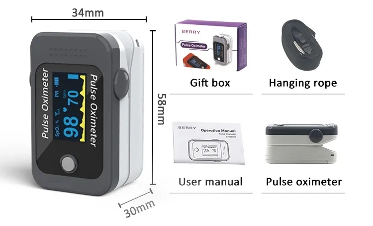 4G Remote Portable Pulse Oximeter with APP Server Cloud High Quality 4G Fingertip Oximeter Patient Monitor for Old ODM OEM Berry