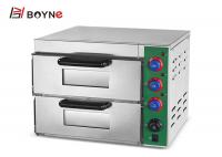 China 2 Decks Home Kitchen Toaster Mini Pizza Oven Electric Bread Maker 3KW For Bakery With Viewing Window factory