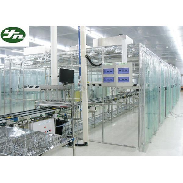 Quality ISO Approved Clean Room Modular Soft Wall Aluminum Frame For OLED Production for sale