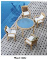 China 5-piece resin wicker rattan outdoor patio dining set with 4 armchairs-8035 factory