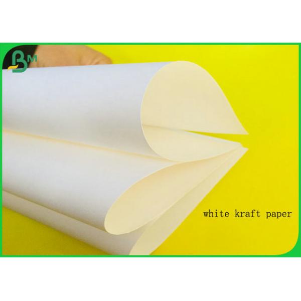 Quality 100% Virgin Pulp Reusable White Kraft Paper Roll For Making Paper Bags for sale