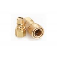 Quality Gas Connection 0.75" Brass Quick Coupler , Universal Quick Connect Brass Fitting for sale