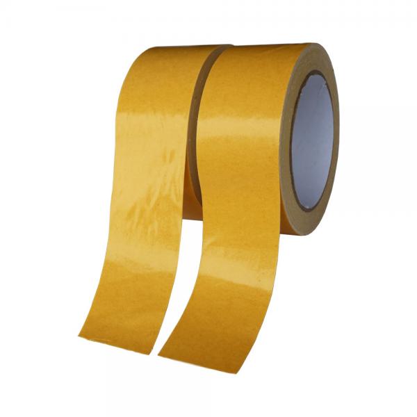 Quality Long Lasting Double Sided Carpet Tape , Curcuma Gamla Paper Carpet Joining Tape Removed Easily for sale