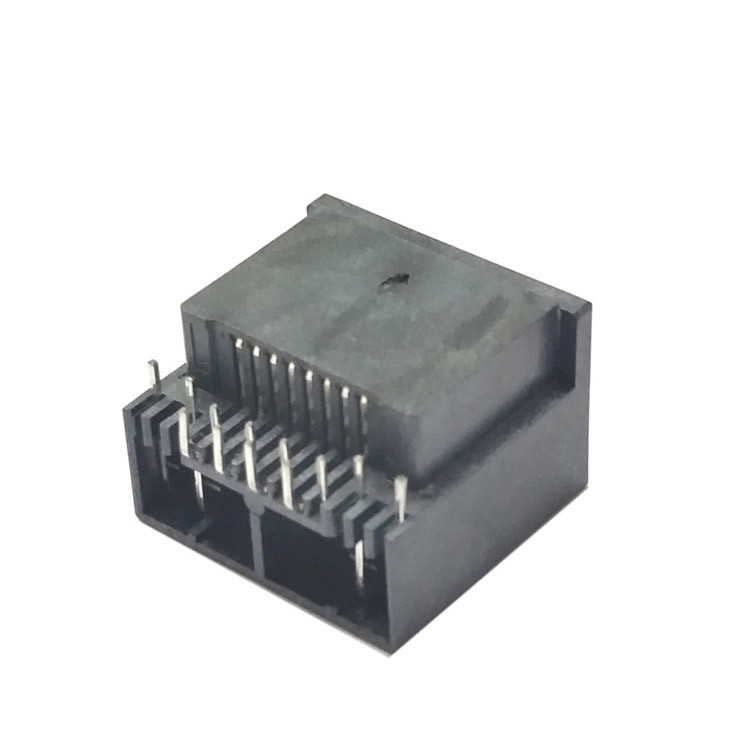 Quality Rj45 8p8c Connector Pcb Jack Leds Apptional Sink Plate Type Rj45 8pin Connector for sale