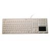 China Blue Light Quiet Touch Keyboard , 12 FN Keys Glass Touch Screen Keyboard factory