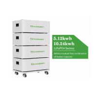 Quality Stacked 20.48KWH Home Energy Storage Battery Pack 51.2V 400Ah for sale