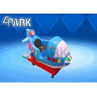 China Rotated Kids Swing Kiddy Ride Machine Baby Swing Seat Bule Plane Model factory