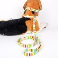 China Canvas Fabric Colorful Unchewable Dog Lead For Small Medium Pet Collar Leash factory