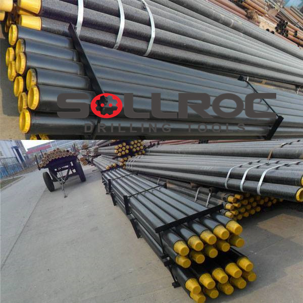 Quality 102mm Black Drill Steel Pipe  4 Inch Thread Api Reg Material R780 For DTH Drilling for sale