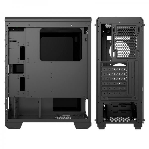 Quality MATX ABS SPCC Computer Cabinet RGB 5x12cm Fans Full Glass PC Case for sale
