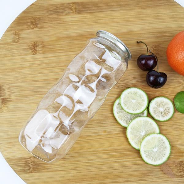 Quality 0.5 Liter Empty Plastic Bottles Jars With Easy Pull Cover Cold Pressed Juices for sale