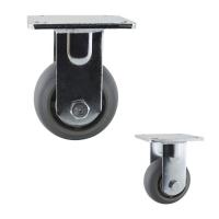 China Rigid 440LBS 4 Inch Rubber Swivel Caster Wheels Silent Floor Protecting for sale