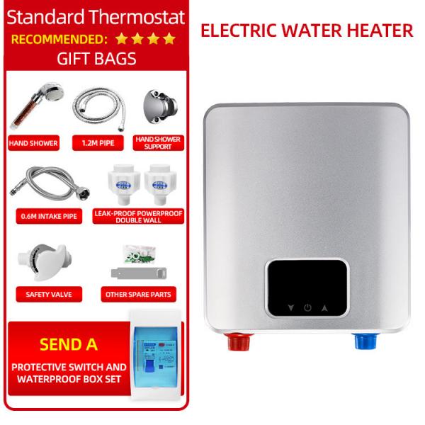 Quality Aluminium Heating Element House Instant Shower Tankless Electric Water Heater for sale