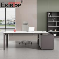 China Ergonomic Office Desk Wooden Computer Table For Home Furniture Iron factory