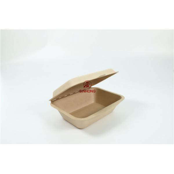 Quality Sugarcane Desechables Fast Food Packaging Box Biodegradable Compostable for sale
