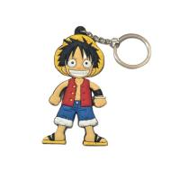 China Anime Keychain Car Ring Double Sided Key Chain PVC Pendant Accessories Cartoon Key Ring Cute Keyring factory