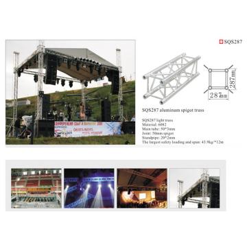 Quality Aluminum Square Spigot Box Truss Structure Stage Lighting Truss Systems for sale