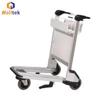 China 3 Wheels Airport Luggage Trolley PVC Handle Aluminum Alloy factory