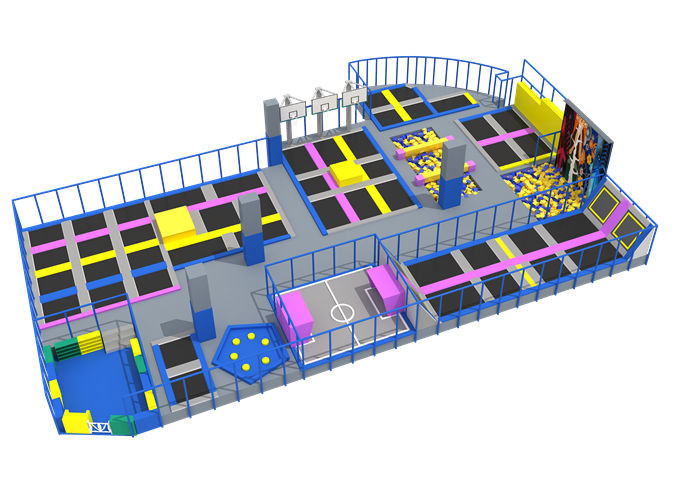 China Commercial Jump Trampoline Park high jumping performance soft padded with foam pit factory