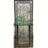 China New designs of decorative beveled glass for wood doors with patina caming 80