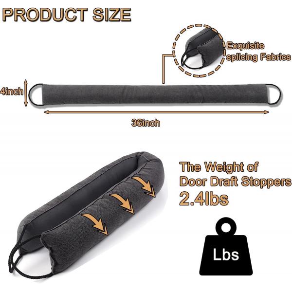 Quality 36inch Polyester Gravel Door Bottom Sealing Strip Weather Guard for sale