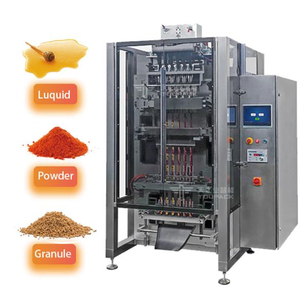 Quality Automatic Powder Multi Lane Packing Machine Custard Powder Weighing Packaging for sale