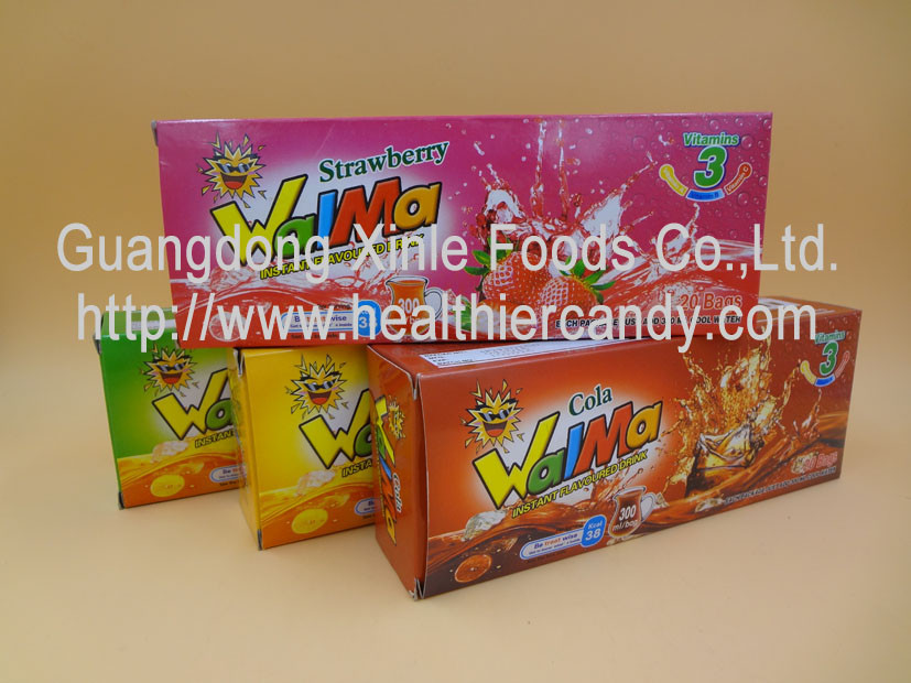 China Cola / Apple / Orange Instant Powder Drink Beverage Good Taste 300 ML factory