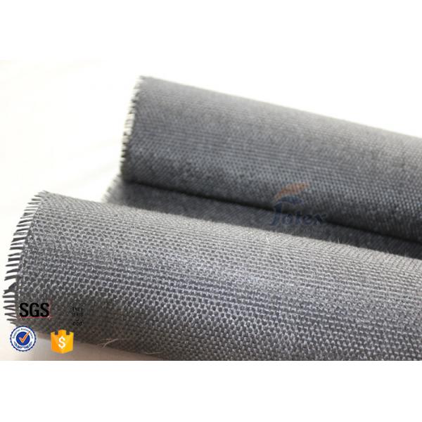 Quality 800g Black Vermiculite Coated Fiberglass Fabric For Fire Blanket for sale