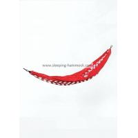 China Red Print Parachute Nylon Hammock Travel Hammock  , Ultralight Backpacking Hammock factory