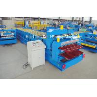Quality High Frequency Double Layer Glazed Tile Roll Forming Machine With 15 / 21 Rows for sale