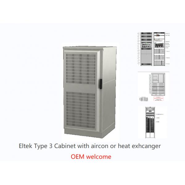 Quality Eltek Type 3 Outdoor Telecom Cabinets 1.2m 1.5m 1.8m  With Aircon for sale