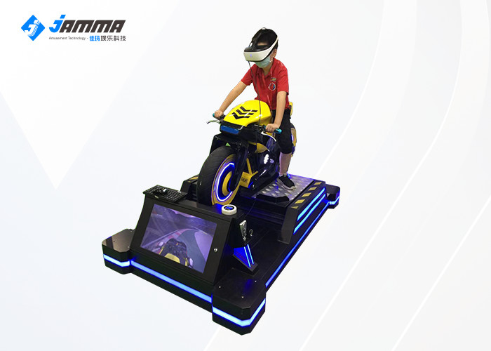China Galvanize Steel 9D VR Motorcycle Driving Simulator 4 Racing Games factory