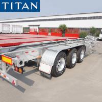 China TITAN 3 axle container terminal combo chassis trailer for sale factory